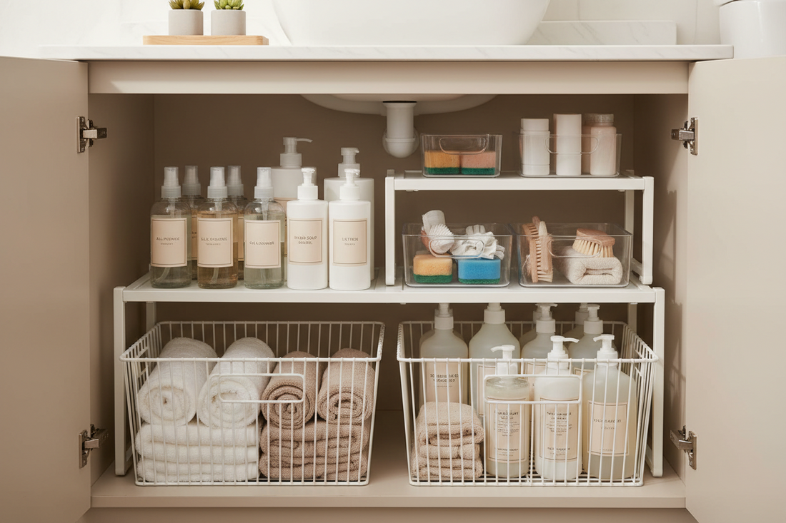 Come organizzare lo spazio sotto il lavandino: metodo e organizer migliori